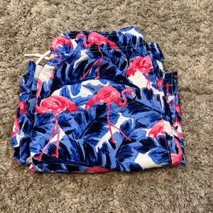 Flamingo Print bathing suit bottoms